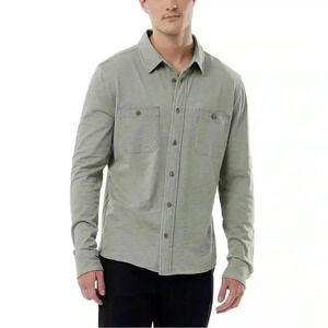 32 Degrees Men's Long Sleeve Button Down Shirt, Green Size Small New
NWT